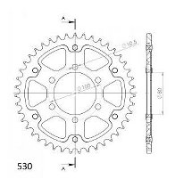 Supersprox Stealth rocchetto per catena 530 - 43Z (nero)