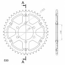 Supersprox Stealth Chain wheel 530 - 48Z (black)