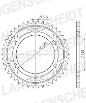 Supersprox Stealth Chain wheel 520 - 48Z (red)