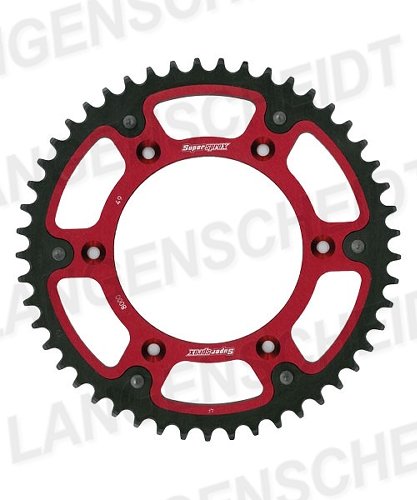 Supersprox Stealth rueda de cadena 520 - 48Z (rojo)