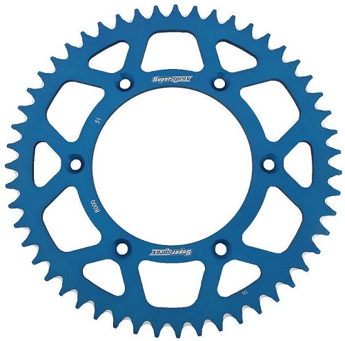 Supersprox alluminio rocchetto per catena 520 - 51Z (azurro)