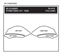 Stompgrip Volcano, schwarz - Yamaha XJ6 / Diversion / F