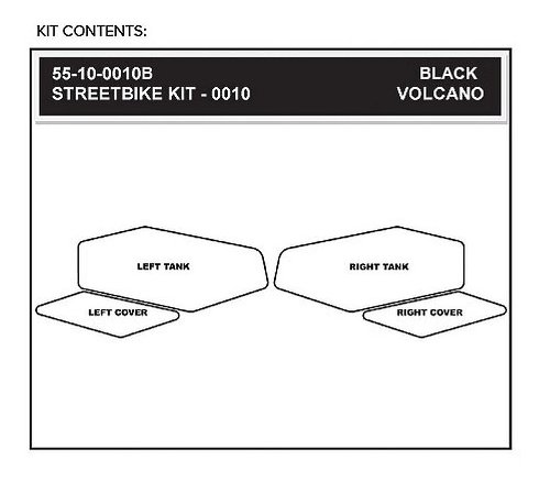 Stompgrip Volcano, black - Yamaha YZF-R6 08-16