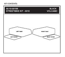 Stompgrip Volcano, schwarz - Yamaha YZF-R6 08-16