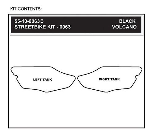 Stompgrip Volcano, schwarz - Ducati 749 / 999