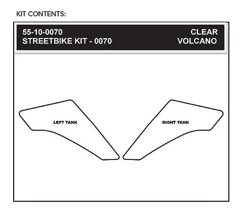 Stompgrip Volcano, clear - Ducati Multistrada 1200 10-14