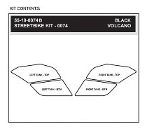 Stompgrip Volcano schwarz, Aprilia Dorsoduro 750 / 900 /