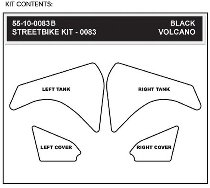 Stompgrip Volcano, black - BMW F 800 GS 09-12