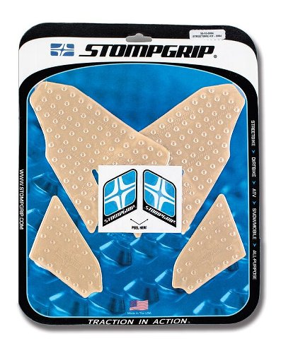 Stompgrip Volcano, klar/schwarz - BMW F 700 GS / F 800 GS /