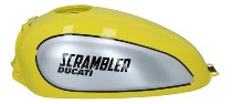 Ducati Tank, gelb/silber - 800 Scrambler Flat Track Pro