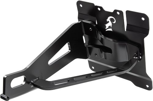 Zieger side license plate holder, black - Harley Davidson