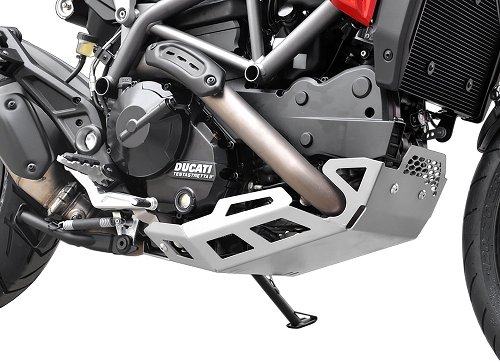 Protezione motore Zieger, argento - Ducati 821 Hypermotard /