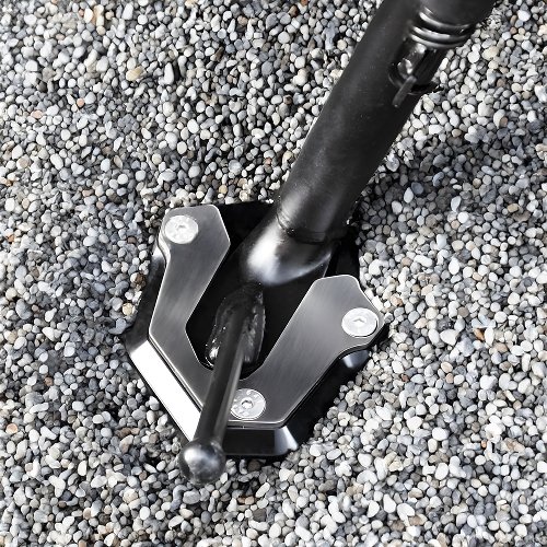 Zieger sidestand foot, black/silver - BMW R 1200 GS Rally