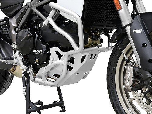 Zieger engine guard, silver - Ducati Multistrada 950 / V2 /