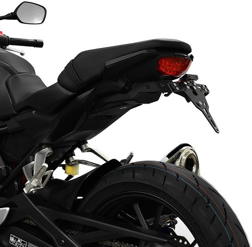 Soporte de matrícula Zieger Pro, negro - Honda CB 300 R