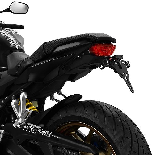 Soporte de matrícula Zieger Pro, negro - Honda CB / CBR 650