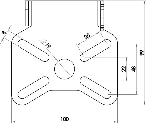 Zieger Pro soporte de matrícula universal tipo 8