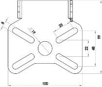 Zieger Pro soporte de matrícula universal tipo 8