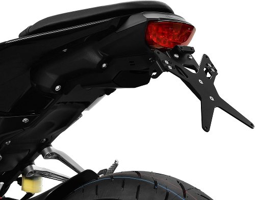 Soporte de matrícula Zieger X-Line, negro - Honda CB 125 R