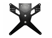 Zieger X-Line Support de plaque d'immatriculation, noir -