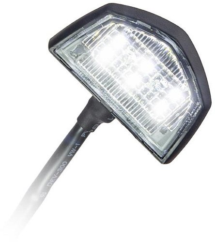 Luz de matrícula Zieger LED Speed, negra - Universal