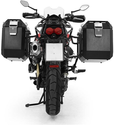 Zieger pannier rack set, black, suitable for Moto Guzzi V85