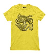 Aprilia T-shirt `power 2017`, yellow, size: XXL NML
