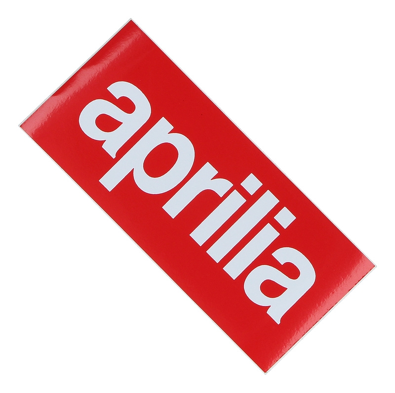 Aprilia Aufkleber, rot, 60x130 mm