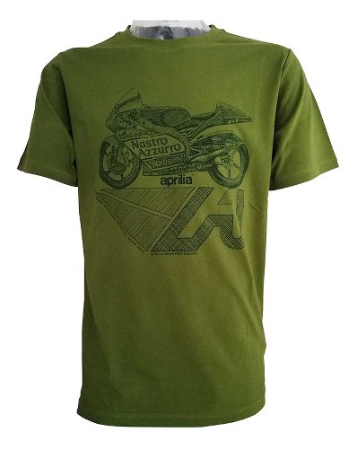 Aprilia T-shirt `mugello 2018`, green, size: M