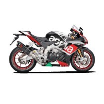 Akrapovic Silencer slip-on line, carbon - Aprilia 1000 RSV4