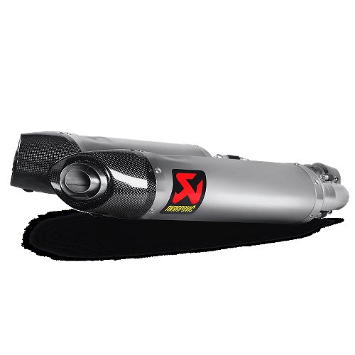 Akrapovic Silencer kit slip-on line, titanium, with