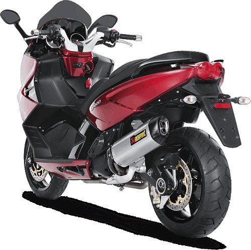 Akrapovic Auspuff Slip-On Line, Titan, mit EG-ABE - Aprilia