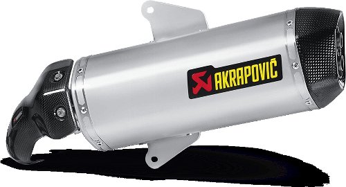 Akrapovic Auspuff Slip-On Line, Titan, mit EG-ABE - Aprilia