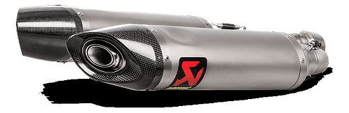 Akrapovic Silencer kit slip-on line, titanium, with