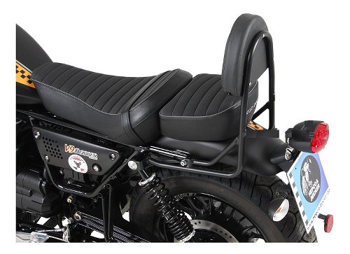 Hepco & Becker Sissybar without rearrack, Black - Moto Guzzi