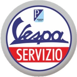 Vespa Aufklebersatz 3D Servizio, 21mm, 2 Stück