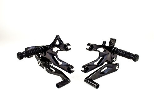 GILLES rearset FXR, black - BMW 1000 HP4, S 1000 R, S 1000