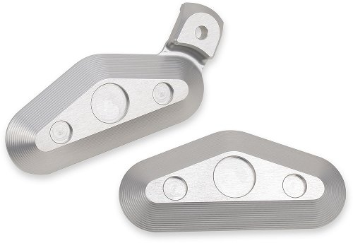 Gilles Passenger footpeg cover, silver