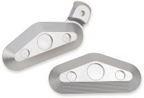 Gilles Passenger footpeg cover, silver