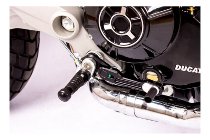 Gilles Footrest system, adjustable, black, silver - Ducati