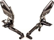 Gilles adjustable rearset RCT10GT, black/grey