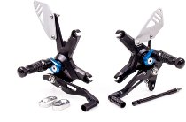 Gilles adjustable rearset RCT10GT, black-blue