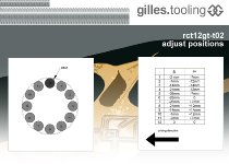 Gilles adjustable rearset RCT12GT, titan-silver