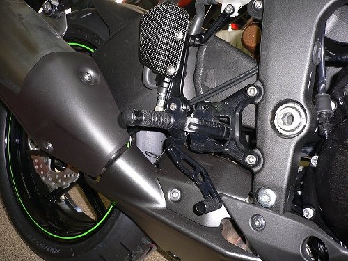 Gilles adjustable rearset VCR38GT, black