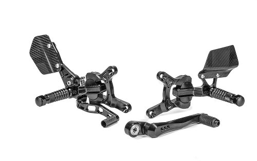 Gilles adjustable rearset VCR38GT, black