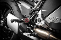 Gilles Footrest system MUE2, black - Ducati Streetfighter V2