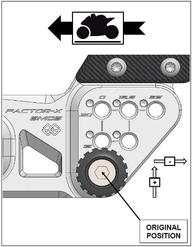 GILLES Rearset FXR, black - BMW S 1000 RR