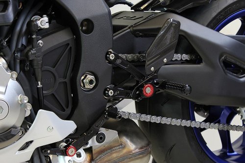 GILLES Fußrastenanlage MUE2, schwarz - Yamaha YZF-R1 / M