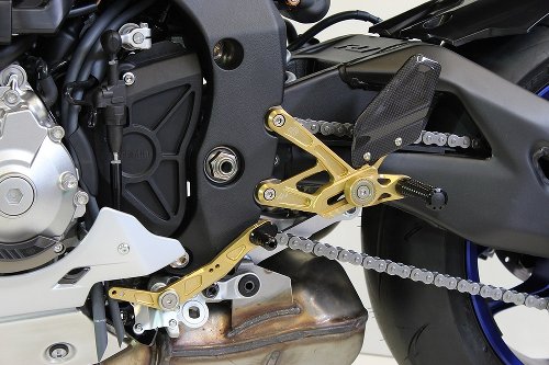 Gilles Fußrastenanlage MUE2, gold - Yamaha YZF-R1 / M