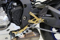 Sistema de reposapiés Gilles MUE2, dorado - Yamaha YZF-R1/M